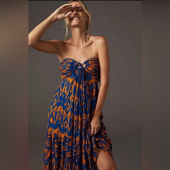 Anthropologie Dresses & Skirts - Anthropologie Verb by Pallavi Singhee Cut-Out Midi Dress NWT